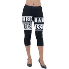 Babbu Issues - Italian Daddy Issues Lightweight Velour Capri Leggings  by ConteMonfrey