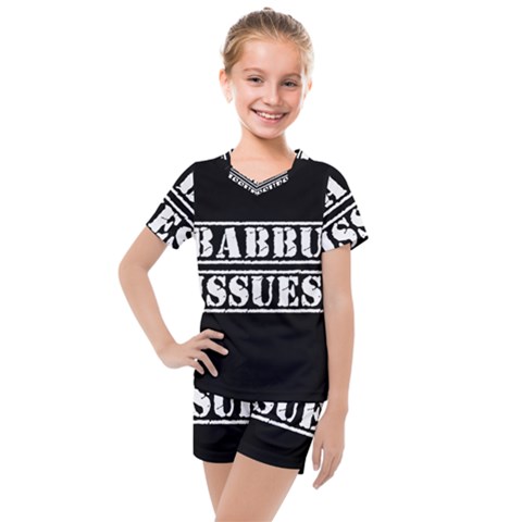 Babbu Issues - Italian Daddy Issues Kids  Mesh Tee And Shorts Set by ConteMonfrey