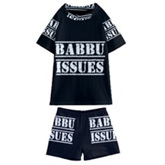 Babbu Issues - Italian Daddy Issues Kids  Swim Tee And Shorts Set by ConteMonfrey