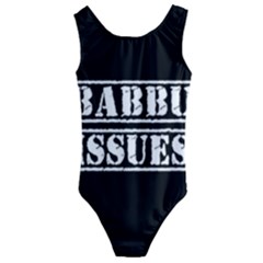 Babbu Issues - Italian Daddy Issues Kids  Cut-out Back One Piece Swimsuit by ConteMonfrey