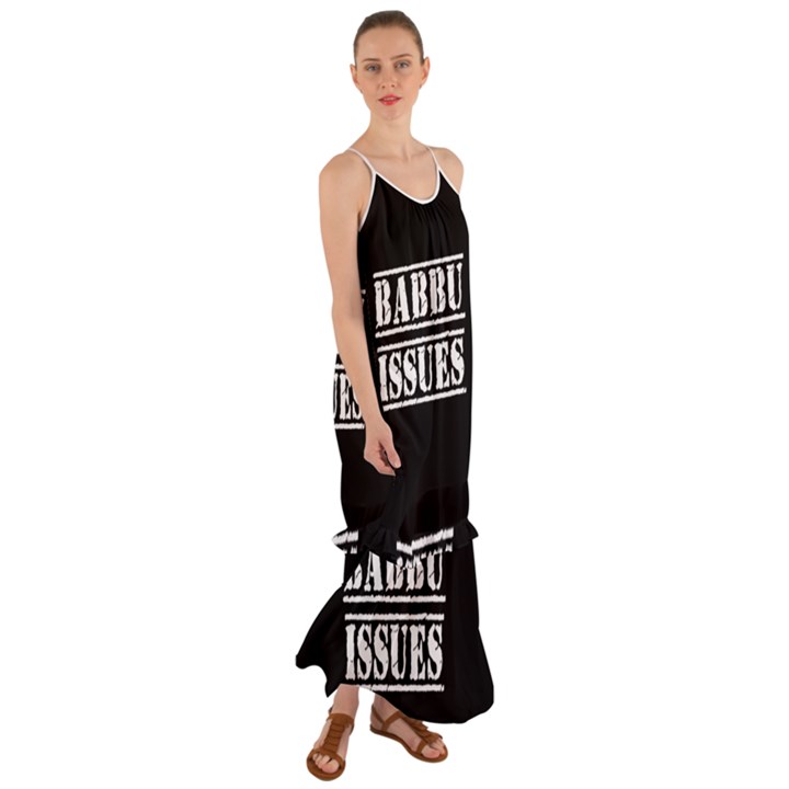 Babbu Issues - Italian daddy issues Cami Maxi Ruffle Chiffon Dress