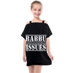 Babbu Issues - Italian Daddy Issues Kids  One Piece Chiffon Dress by ConteMonfrey