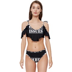 Babbu Issues - Italian Daddy Issues Ruffle Edge Tie Up Bikini Set	 by ConteMonfrey