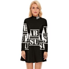 Babbu Issues - Italian Daddy Issues Long Sleeve Velour Longline Dress by ConteMonfrey