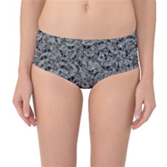 Weird Monster Reptile Drawing Motif Pattern Mid-waist Bikini Bottoms