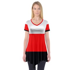 Erzya Flag Short Sleeve Tunic  by tony4urban