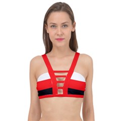 Erzya Flag Cage Up Bikini Top by tony4urban