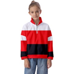 Erzya Flag Kids  Half Zip Hoodie by tony4urban