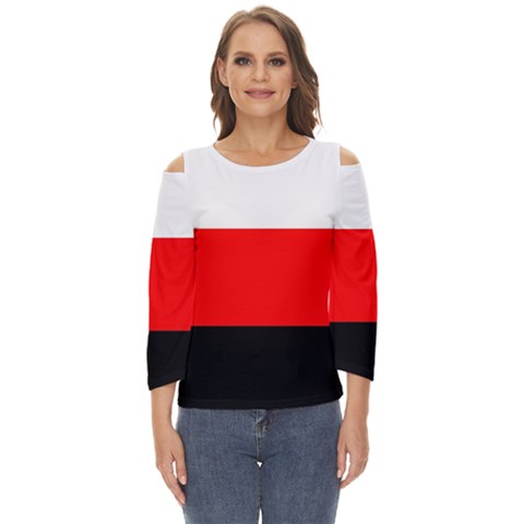 Erzya Flag Cut Out Wide Sleeve Top by tony4urban