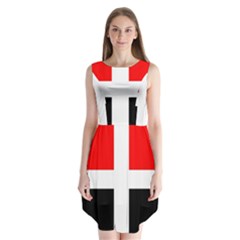 Arpitania Flag Sleeveless Chiffon Dress   by tony4urban