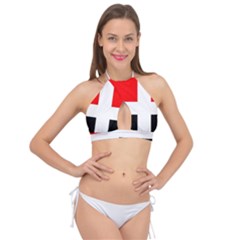 Arpitania Flag Cross Front Halter Bikini Top by tony4urban