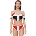 Arpitania Flag Ruffle Edge Tie Up Bikini Set	 View1