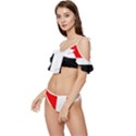 Arpitania Flag Ruffle Edge Tie Up Bikini Set	 View2