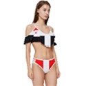 Arpitania Flag Ruffle Edge Tie Up Bikini Set	 View3