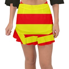 Aust Agder Flag Fishtail Mini Chiffon Skirt by tony4urban