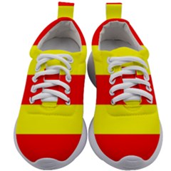 Aust Agder Flag Kids Athletic Shoes by tony4urban