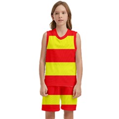 Aust Agder Flag Kids  Basketball Mesh Set by tony4urban