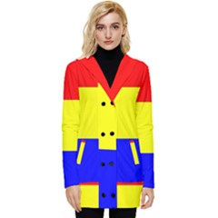 Budapest Flag Button Up Hooded Coat  by tony4urban