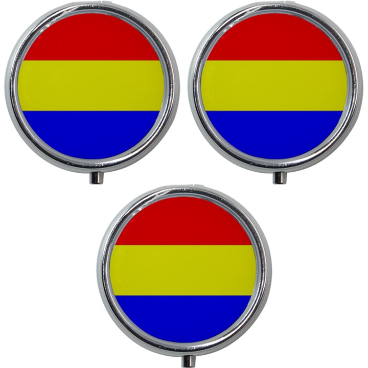 Budapest Flag Mini Round Pill Box (Pack of 3)