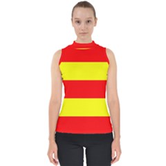 Aust Agder Flag Mock Neck Shell Top by tony4urban