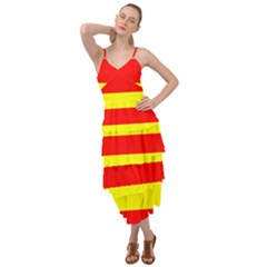 Aust Agder Flag Layered Bottom Dress by tony4urban