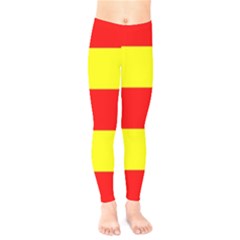 Aust Agder Flag Kids  Classic Winter Leggings by tony4urban