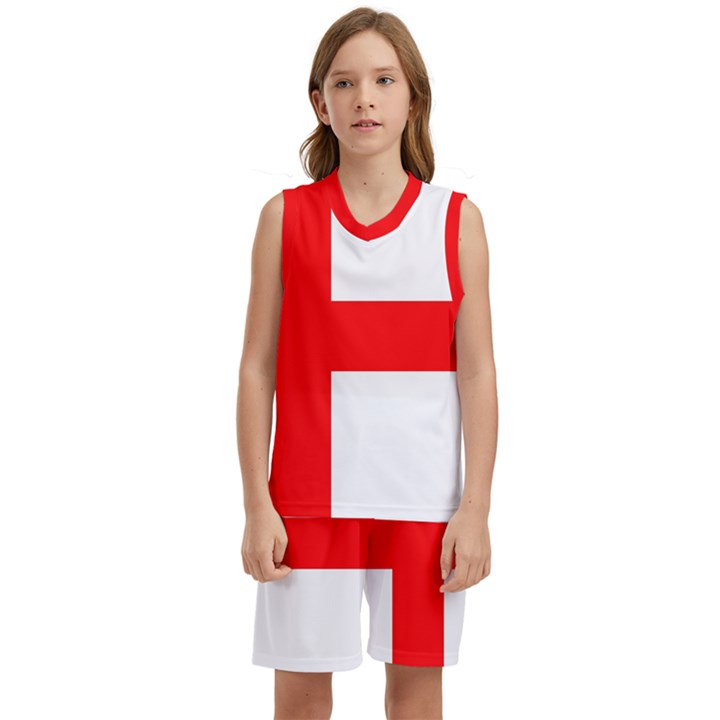 Bologna Flag Kids  Basketball Mesh Set