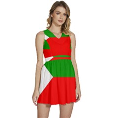 Avar People Sleeveless High Waist Mini Dress