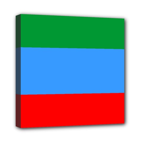 Dagestan Flag Mini Canvas 8  X 8  (stretched) by tony4urban