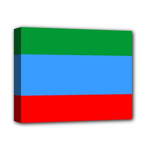 Dagestan Flag Deluxe Canvas 14  X 11  (stretched) by tony4urban