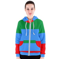 Dagestan Flag Women s Zipper Hoodie by tony4urban