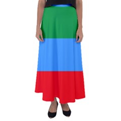 Dagestan Flag Flared Maxi Skirt by tony4urban