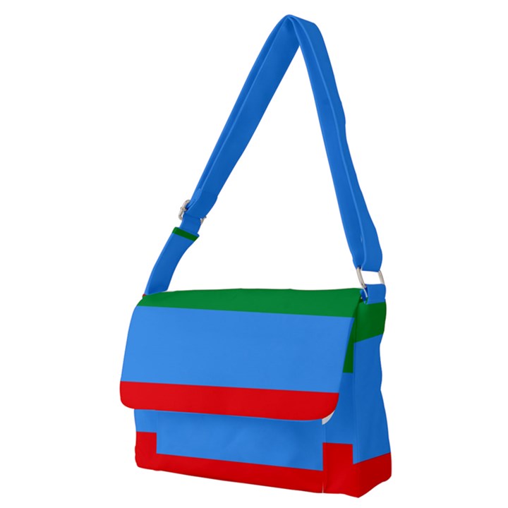 Dagestan Flag Full Print Messenger Bag (M)