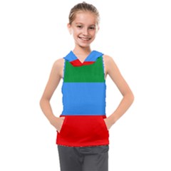 Dagestan Flag Kids  Sleeveless Hoodie by tony4urban