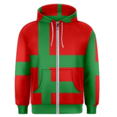 Bornholm Denmark Flag Men s Zipper Hoodie by tony4urban