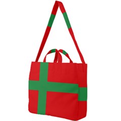 Bornholm Denmark Flag Square Shoulder Tote Bag by tony4urban