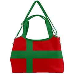 Bornholm Denmark Flag Double Compartment Shoulder Bag by tony4urban