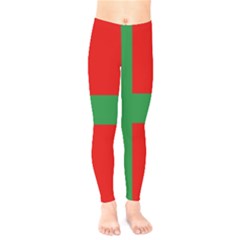 Bornholm Denmark Flag Kids  Classic Winter Leggings