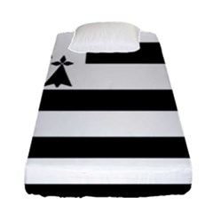 Brittany Flag Fitted Sheet (single Size) by tony4urban