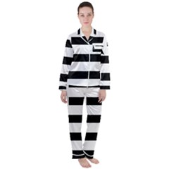 Brittany Flag Women s Long Sleeve Satin Pajamas Set	