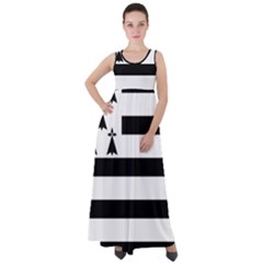 Brittany Flag Empire Waist Velour Maxi Dress by tony4urban