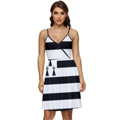 Brittany Flag V-neck Pocket Summer Dress  by tony4urban