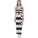 Brittany Flag V-Neck Spaghetti Strap Tie Front Jumpsuit View1