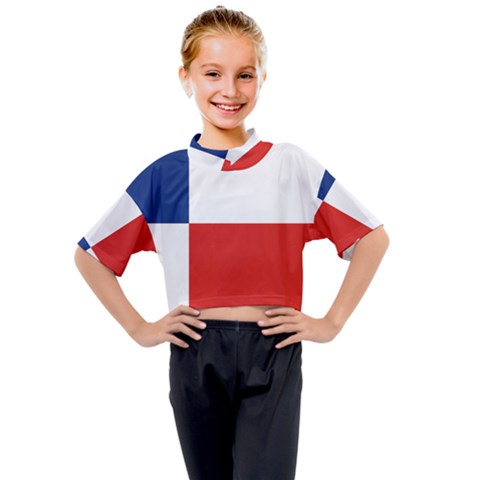 Banskobystricky Flag Kids Mock Neck Tee by tony4urban