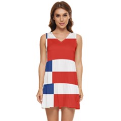 Banskobystricky Flag Tiered Sleeveless Mini Dress by tony4urban