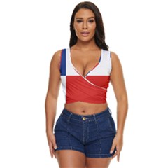 Banskobystricky Flag Women s Sleeveless Wrap Top by tony4urban