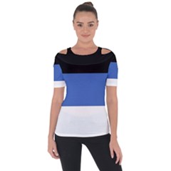 Estonia Shoulder Cut Out Short Sleeve Top by tony4urban