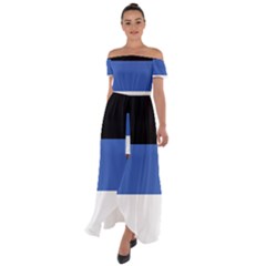 Estonia Off Shoulder Open Front Chiffon Dress by tony4urban