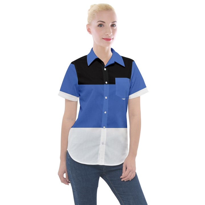 Estonia Women s Short Sleeve Pocket Shirt