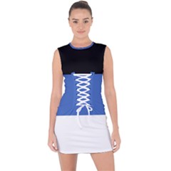 Estonia Lace Up Front Bodycon Dress by tony4urban